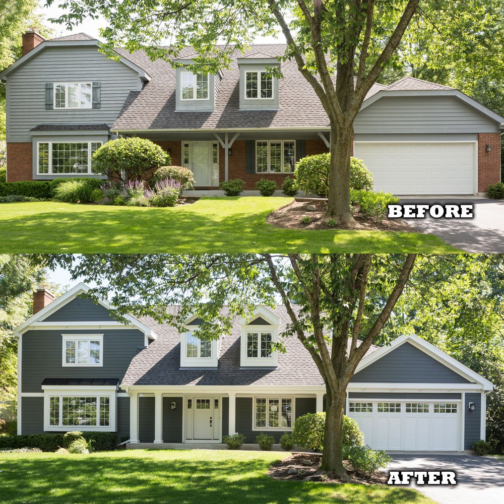 JamesHardie's tweet photo. This home is looking sophisticated and bold in Iron Gray - loving this transformation! 🖤 See more before &amp; afters in the Photo Showcase: https://t.co/RciL0RMpzZ https://t.co/E0HiRrXBhy
