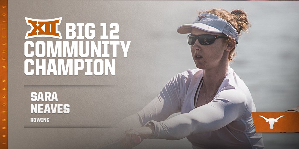 Congratulations go out to our team academic MVP Sabrina Pham and our senior Big 12 Community Champion, Sara Neaves! #HookEm