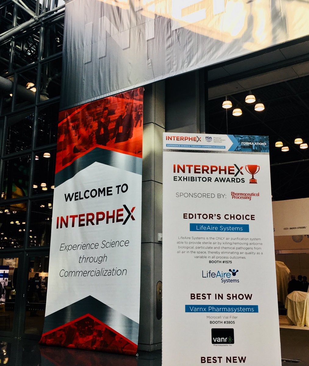 LifeAire's tweet photo. We are so honored to receive an award at our first INTERPHEX 2018 among so many exhibitors. #INTERPHEX2018 https://t.co/aTG1SqYm6o