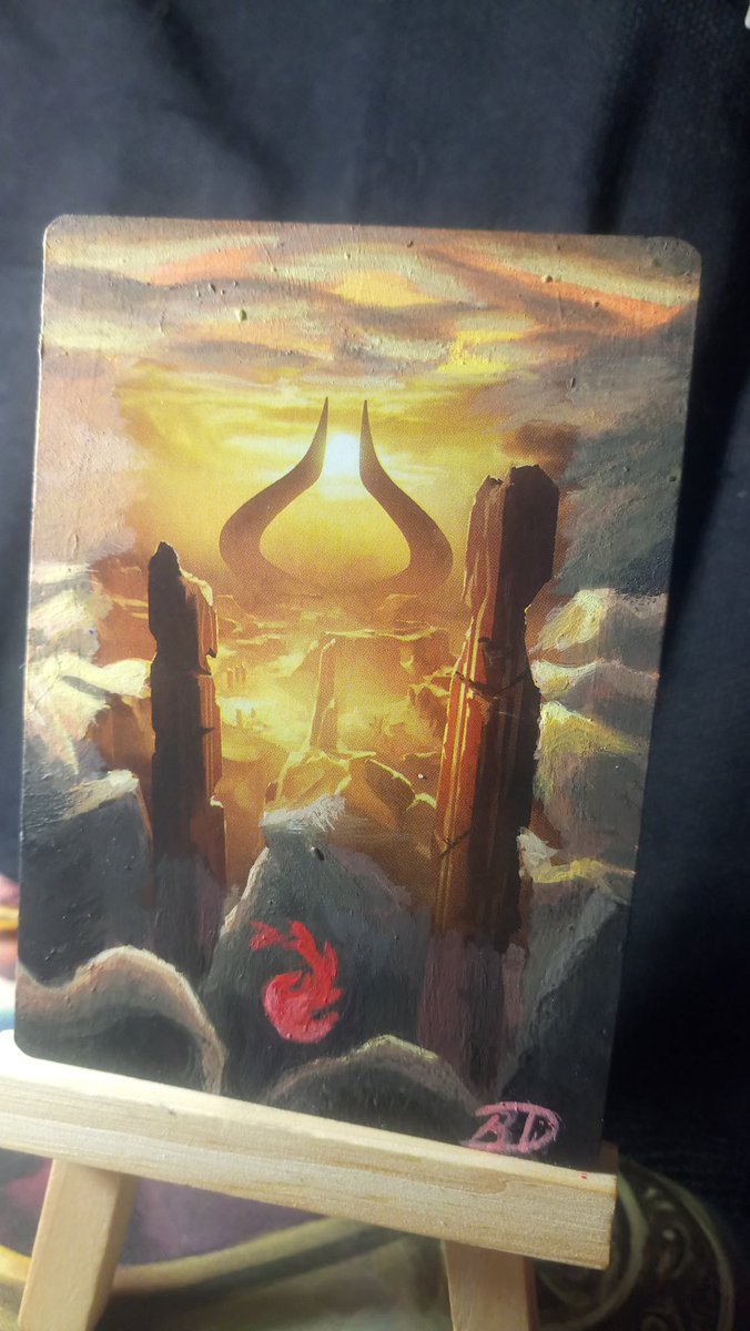 ConvertedCards's tweet photo. The set is finally finished! Get Amonrekt'd! #handpainted #mtg #cardalters #HoD #hourofdevastation #MagicTheGathering https://t.co/ADzZm9yiu5