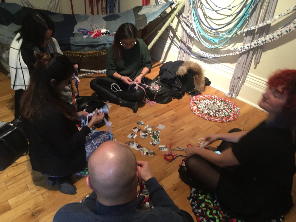 sarauds's tweet photo. We’re making friendship bracelets and sharing our wasteful thoughts. Come to@#growop2018 this wknd to learn about textile waste w @thecrazydames @nadgalati @GladstoneHotel @TRCA_News https://t.co/FLA8VVfSyJ