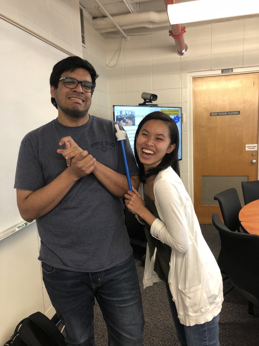 shalmo's tweet image. Despite the expression on the face of @CurryisLife in this photo, I think the whole #LemonsLab is gonna miss our goobery #undergradresearcher Jamie - she always keeps us laughing! #DBER