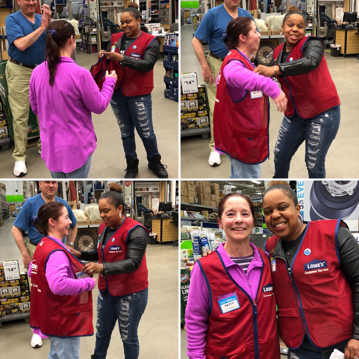 LanghorneLowes's tweet photo. #RedVestReady Congrats Patty on achieving Red Vest Readiness!! 🎊🎈🎉 #LifeAtLowes #LowesSpringHire #R7HRSquad #HRTribe #HRonPurpose #Training #Development #TrainingAndDevelopment #RVR #RedVest #RedVestMoment https://t.co/6apbJ9tXSC