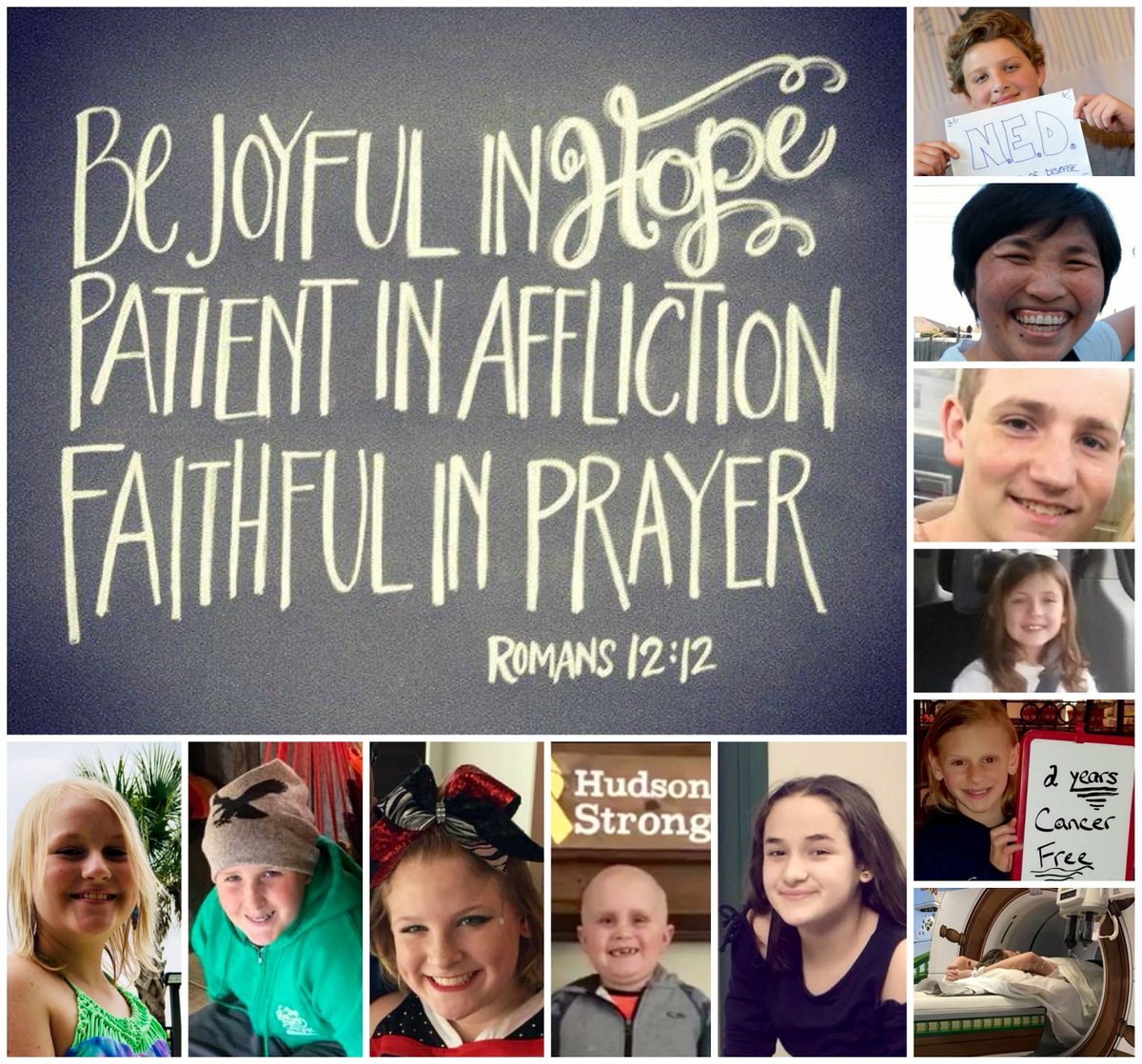 1million4anna's tweet photo. No evidence of disease (NED) news for all of these brave #ewingsarcoma warriors. Prayers you are all completely healed forever. https://t.co/mFMPVwBEmR
