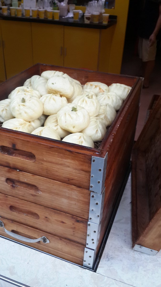 beekeasy's tweet photo. A5.  Baozi, Chinese steamed buns.  I could eat these things all day every day.   #foodtravelchat https://t.co/bpF26CacqC