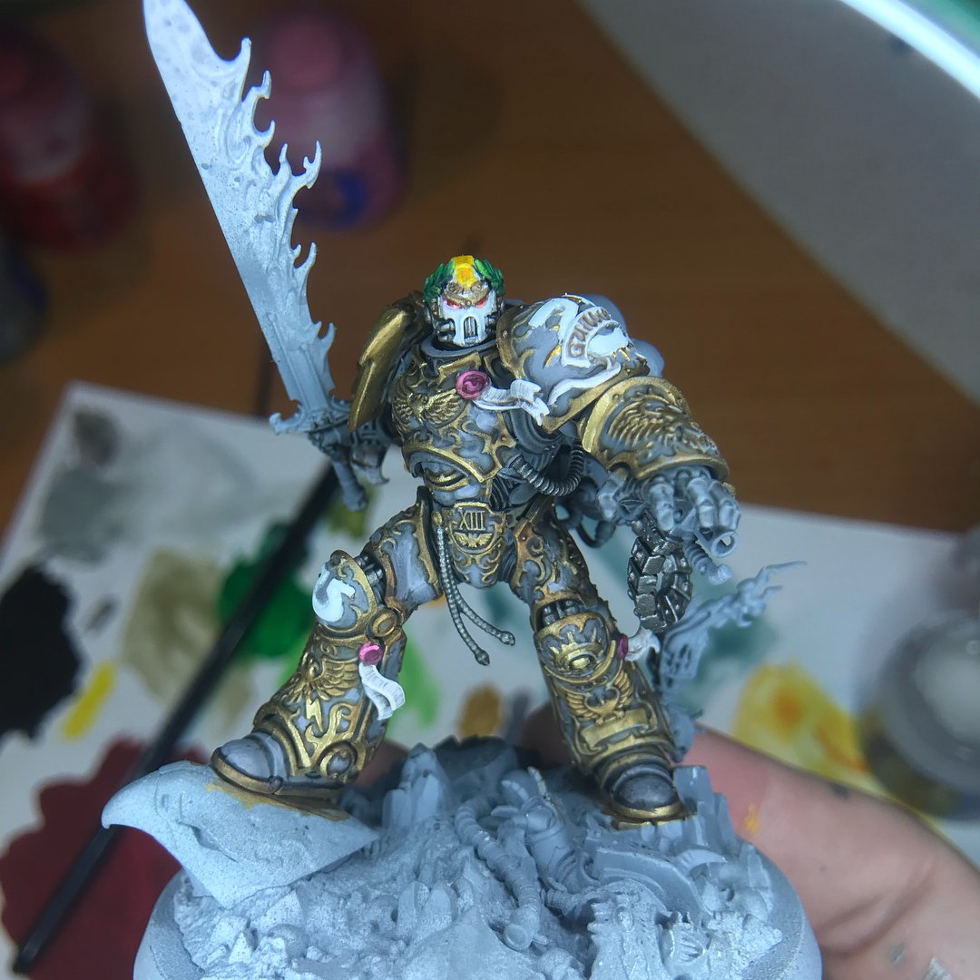 Content_Surge's tweet photo. brush4hire's WIP of  'Roboute Guilliman - Red Scorpions'.

We chose this for the insane gold filigree on the armor. It takes a steady hand for that kind of precision.

For any queries, contact him at his Facebook or Instagram:
https://t.co/Mrh1fqslhZ
https://t.co/Qp3LDDqteD https://t.co/e8n1M87iR8