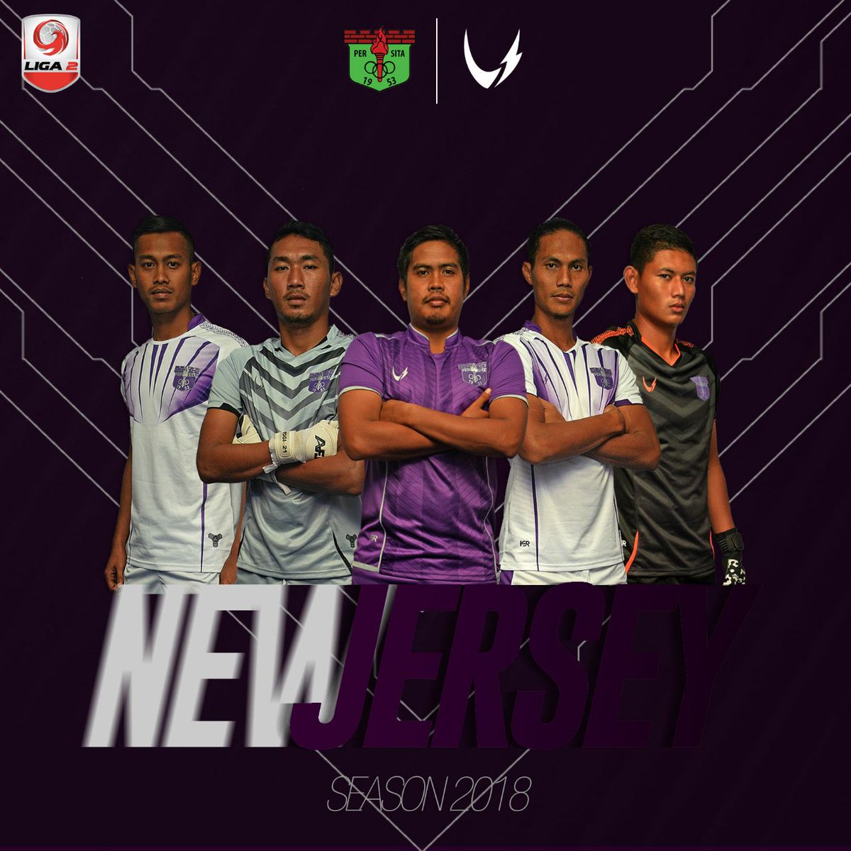 Official : Persita Tangerang  bekerja sama dengan @riorssportswear mempersembahkan Jersey Persita 2018
untuk Liga 2 musim 2018

Home kit : Ungu
Away kit : Putih
Gk Home kit : Abu-Abu
Gk Away kit : Hitam

Persita Abadi! 

PERSITA JUARA!