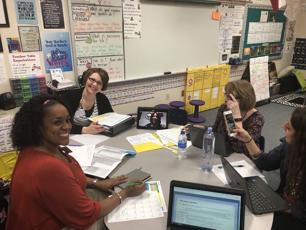 AStein_1's tweet photo. When your teammate has an emergency and has to leave, you get innovative so they can still attend planning! #coltslearn @chill9410 https://t.co/tQOE9chqtx