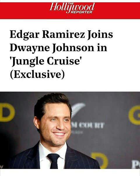 EdgarRamirezWD's tweet photo. #Exclusive @edgarramirez25 joins @TheRock &amp; #EmilyBlunt in Disney's JUNGLE CRUISE, playing one of the villains 👏🎬#EdgarRamirez se une a #TheRock y Emily Blunt en la nueva película de @disneystudios como uno de sus villanos! https://t.co/gFlpGeeRrO