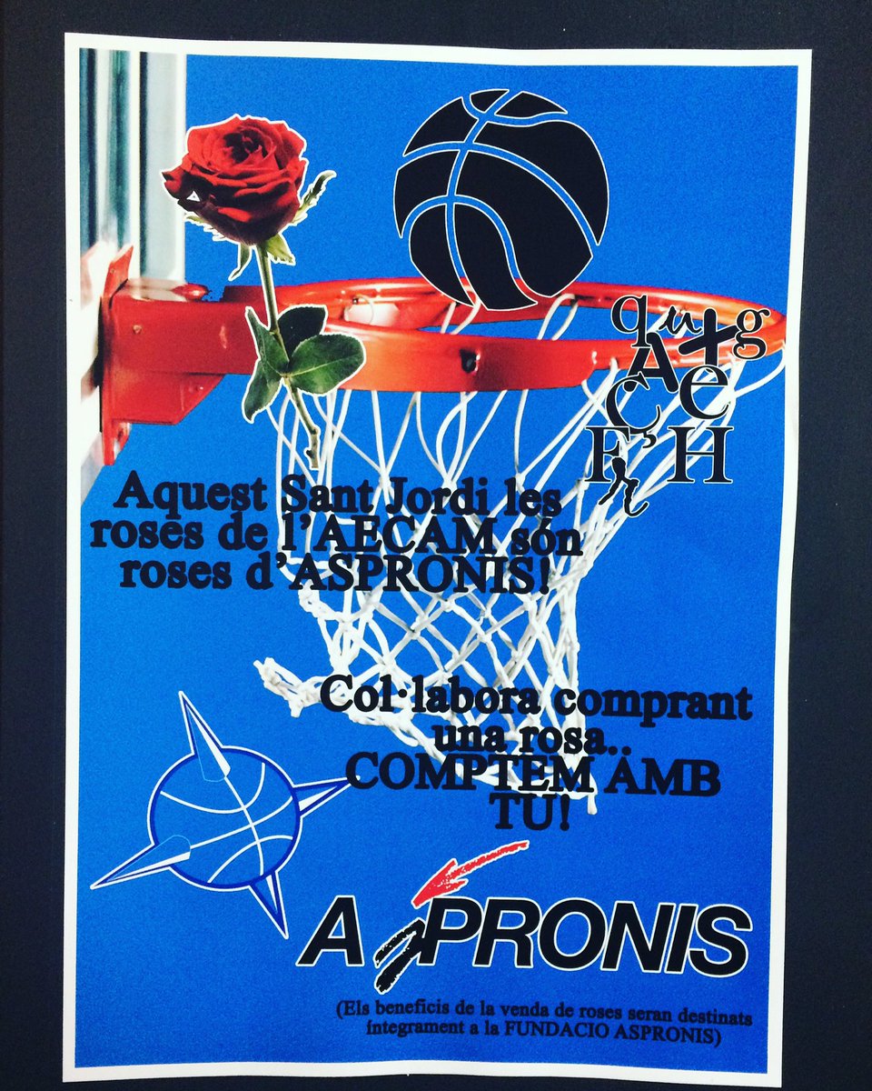 yesaecam's tweet photo. Aquest Sant Jordi les nostres roses són d'Aspronis. Al matí, a la Plaça de l'Església i, a la tarda, al Pavelló. Vine i emporta-te-la!! #aspronis #aecam #SantJordi2018 https://t.co/V9af6DHUnf