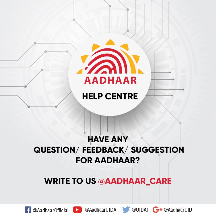 Aadhaar Help Centre tweet media