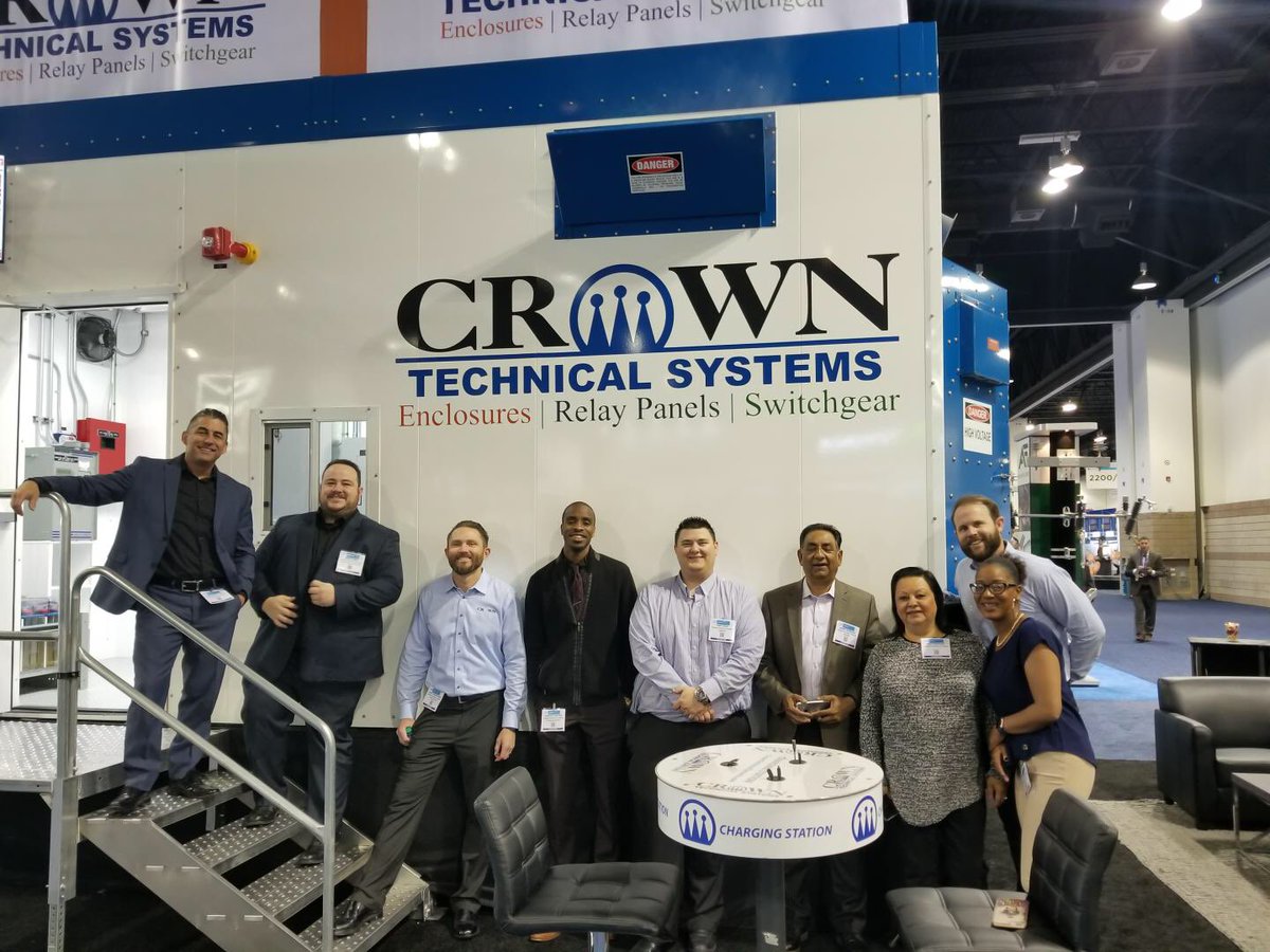 Crown_Tech_Sys's tweet photo. That’s a wrap for day 2 of #tandd2018 ! If you haven’t checked out our fully loaded demo building make sure to come by tomorrow and check it out we are located at booth 2538. #IEEE2018 #marketing #tradeshowbooth #switchgear #enclosures #relaypanel https://t.co/QwY93RJsIA