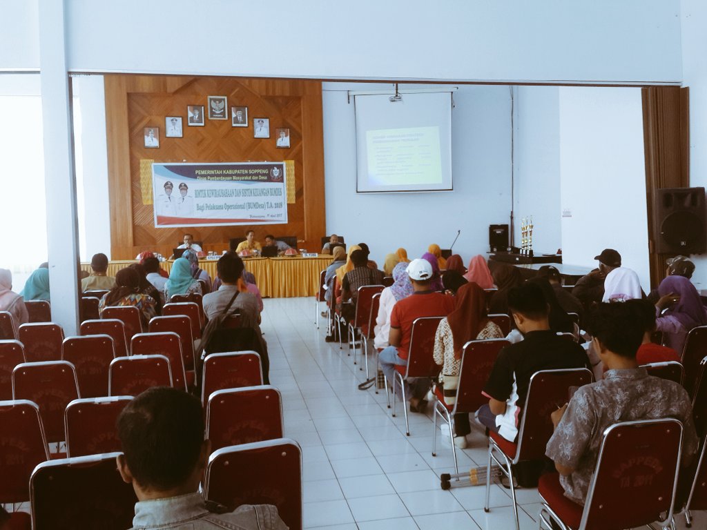 Bimtek Kewirausahaan dan pengelolaan keuangan BUMDes Se-Kab.Soppeng <a href="/EkoSandjojo/">Eko P. Sandjojo</a> <a href="/tppindonesia/">Pertepedesia</a> <a href="/KemenDesa/">Fast Track Travel</a> <a href="/P3MD_SULSEL/">P3MD Prov. Sulsel</a>