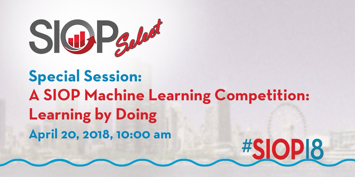 SIOPtweets's tweet photo. Hear about #SIOP’s first ever predictive analytics competition in this #SIOPSelect session. Presentations by Dan J. Putka, HumRRO; Isaac Thompson, Shaker Consulting Group; Adam Beatty, HumRRO; Mengqiao Liu, DDI; and Nick Koenig, Walmart. https://t.co/5sJD3wLMkI https://t.co/LCFu16EQPP