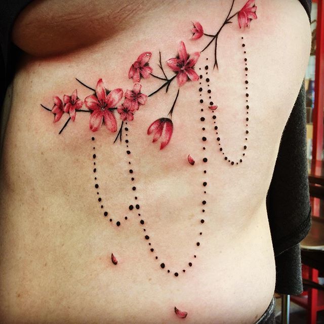 75 Trendy Cherry Blossom Tattoos Ideas And Meanings  Tattoo Me Now