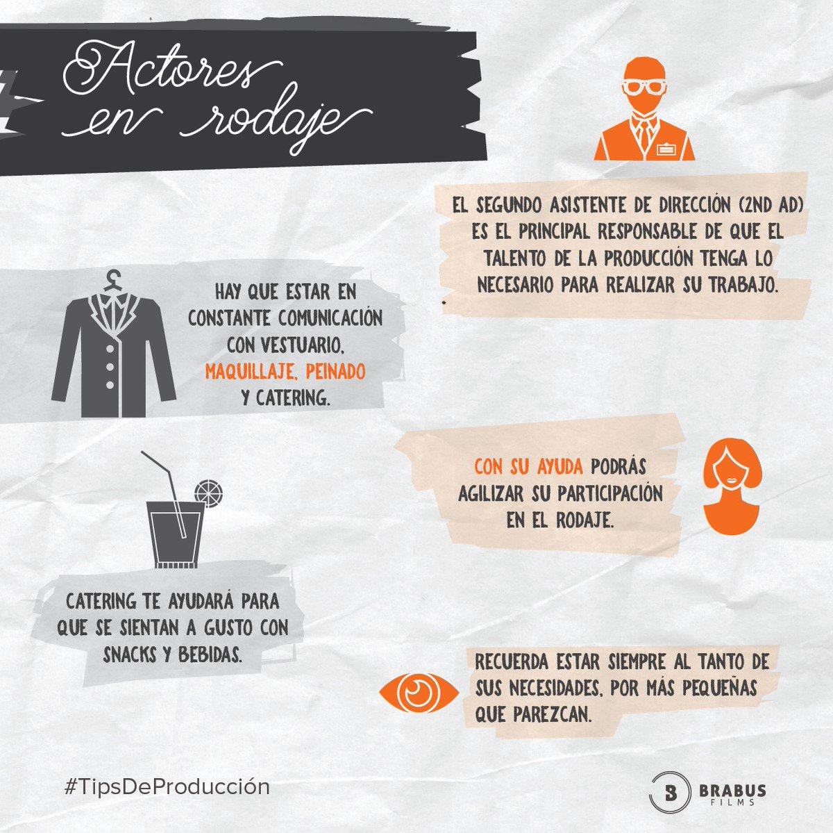 BrabusFilms's tweet photo. Una regla de cortesía y profesionalidad que ayuda al buen desarrollo del rodaje, es tratar bien a tus actores. #TipDeProducción #BrabusFilms https://t.co/TJ9kQz7Hz3