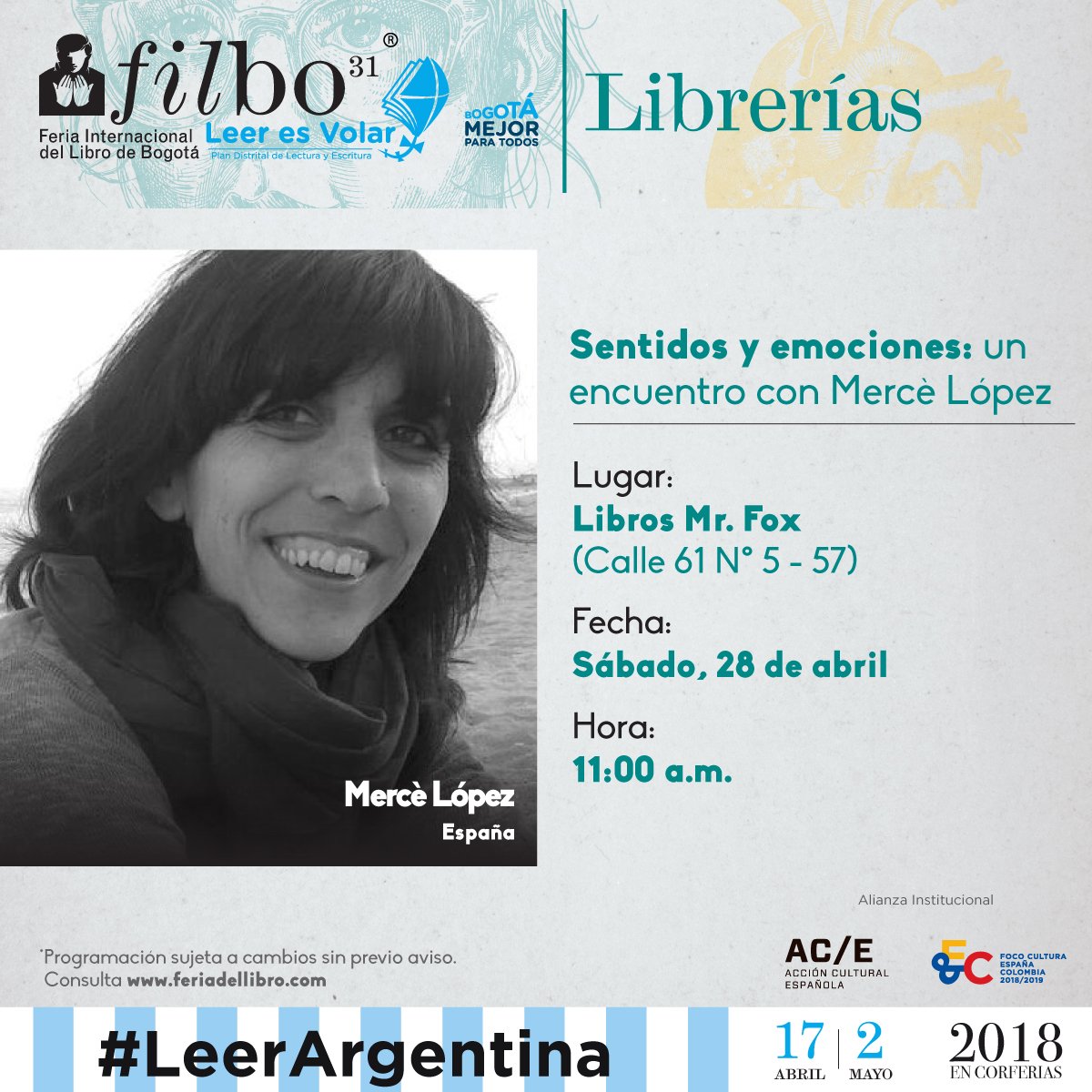 FILBogota's tweet photo. ¡La #FILBo2018 también llega a las librerías de la capital!  Conoce y agéndate con los diferentes eventos  #SentirLasIdeas https://t.co/Sh3HZAQIgz