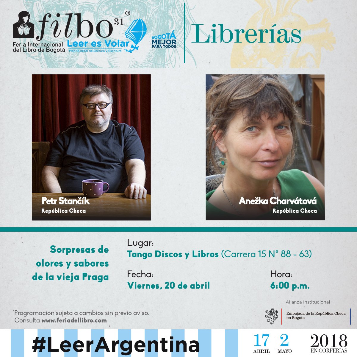 FILBogota's tweet photo. ¡La #FILBo2018 también llega a las librerías de la capital!  Conoce y agéndate con los diferentes eventos  #SentirLasIdeas https://t.co/d1yAKkG4cd