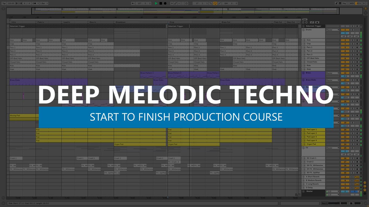 pmp_tutorials's tweet image. Start To Finish Production Course - Learn How To Make Deep Melodic Techno In #Ableton Live ➡️promusicproducers.com/product/deep-m…