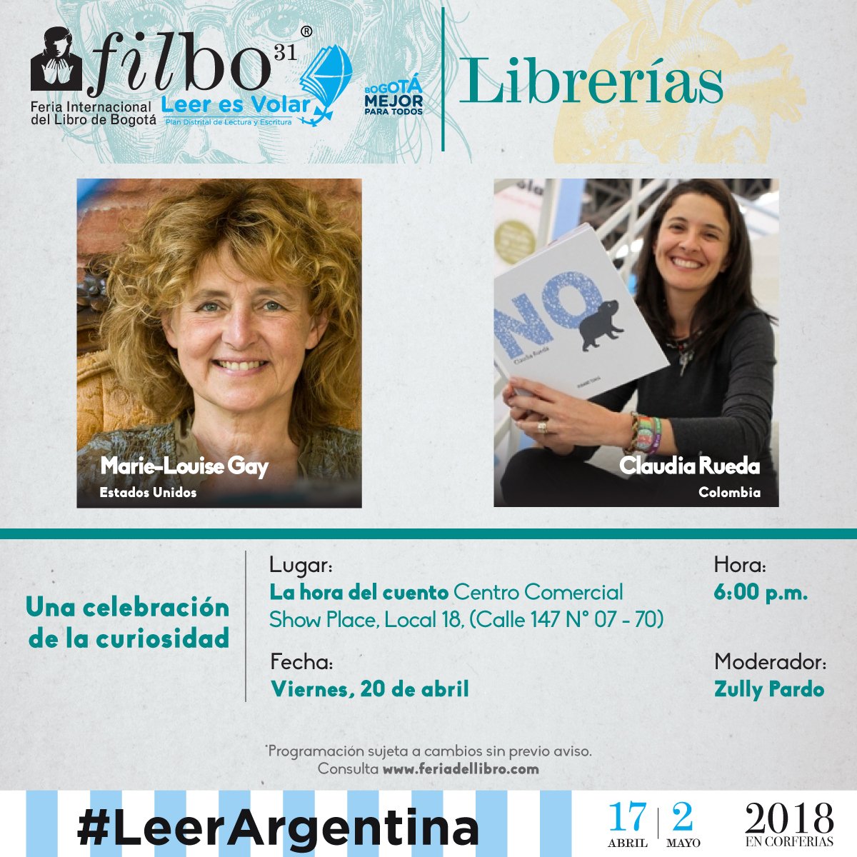 CamLibro's tweet photo. ¡La #FILBo2018 también llega a las librerías de la capital!  Conoce y agéndate con los diferentes eventos  #SentirLasIdeas https://t.co/duoDXimpq0