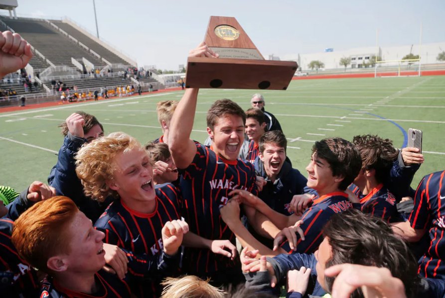 SportsDayHS's tweet photo. This week, @WakeSoccer and @wakelandgsoc are trying to do something 𝗻𝗼𝗯𝗼𝗱𝘆 has done since 1985.

𝘈𝘯𝘺 𝘨𝘶𝘦𝘴𝘴𝘦𝘴?

✍️: @michaelflorek 

💻⚽️: https://t.co/kmLCqqNZGs 

#txhssoccer https://t.co/N5sz6N6gRb