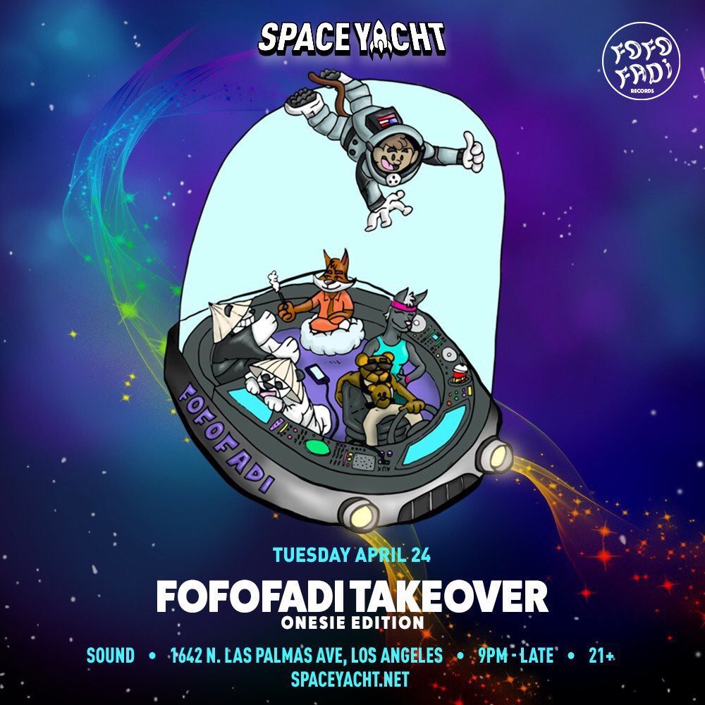 JUST ANNOUNCED: FOFOFADI TAKEOVER NEXT WEEK!! Make sure to get your tickets at nightout.com/events/space-y…