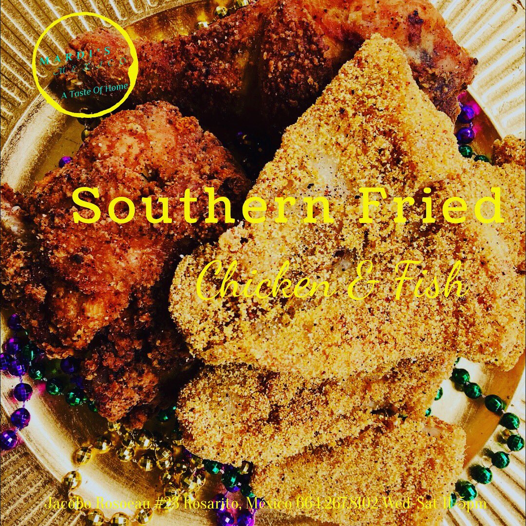 MardisMexico's tweet photo. #CrowdSurfing Louisiana Style #friedchicken #friedfish #mardismexico #rosarito #mexico https://t.co/HAoU8VdbNH