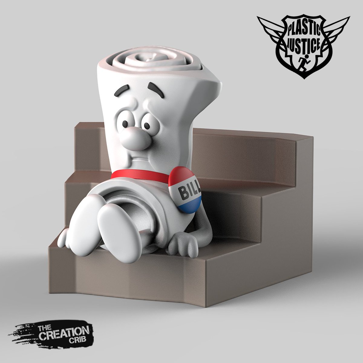 BaityMan's tweet photo. Bill from Capital Hill. A fun little design from this week. #designertoys #toydesign #designervinyl #concepts #fanart #creationcrib https://t.co/gFYFqo8Zue