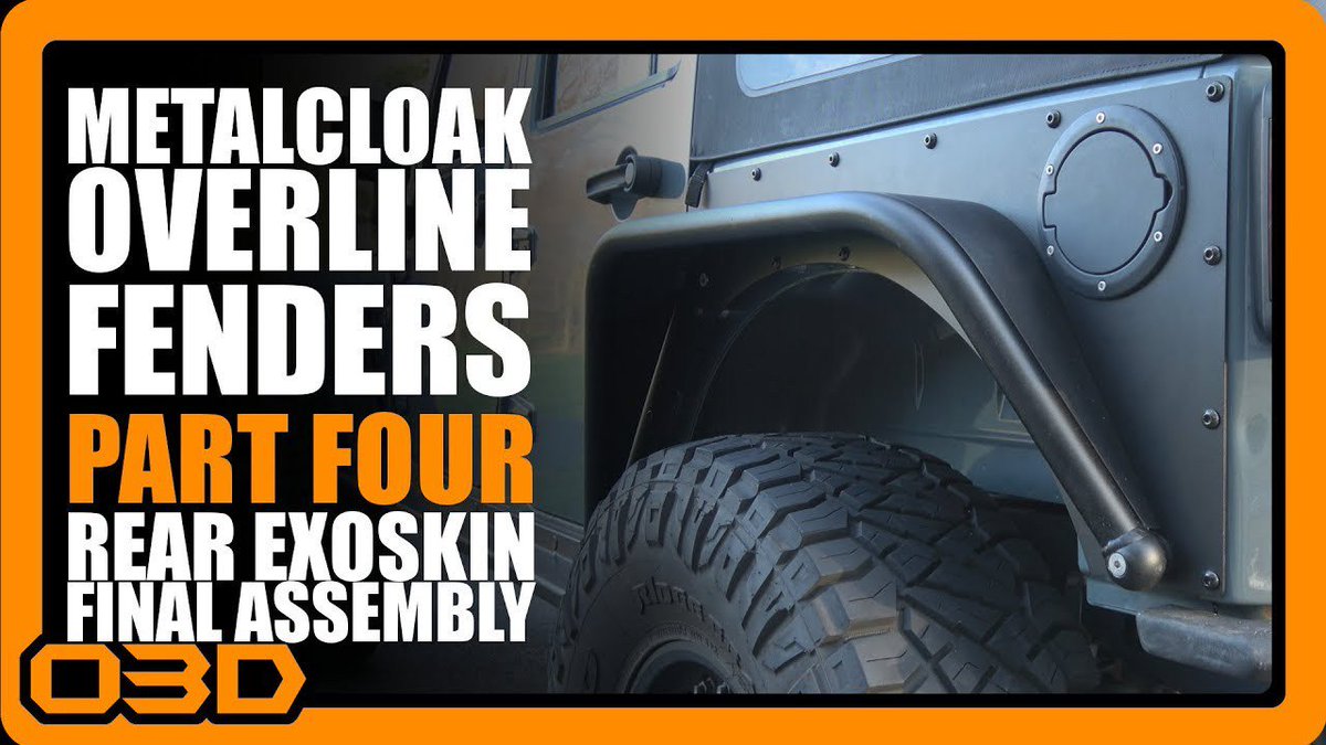 o3djeeps's tweet photo. (Part 4 - Metalcloak Rear Overline Fender Install 2015 Jeep Wrangler JK - Final Assembly) 
https://t.co/aILfAc6Mmy https://t.co/kG8sefcHKM