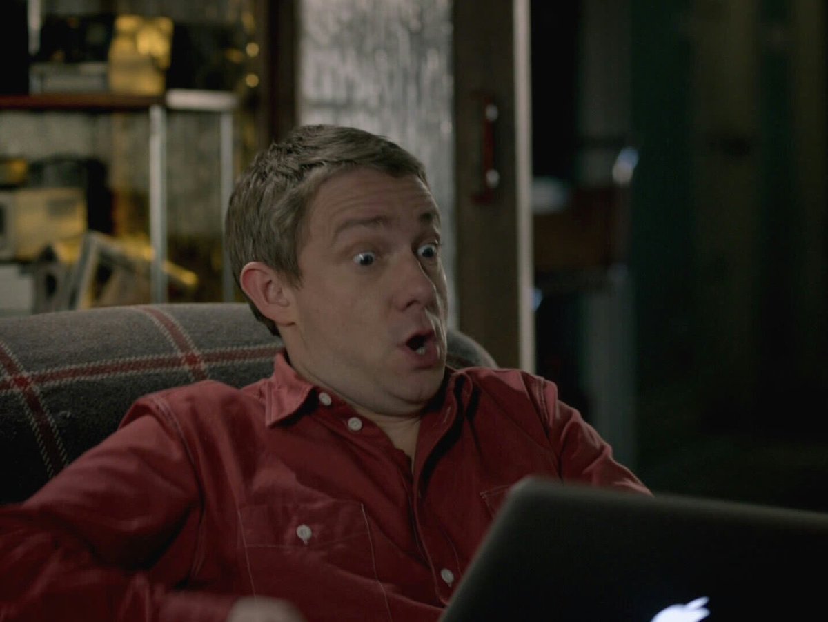 Zashache's tweet photo. Is this ain’t me after seeing new pictures or news of Martin Freeman https://t.co/k3qQS64X91