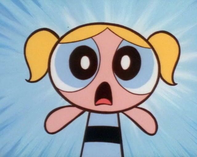 tweetingtracie's tweet photo. makeup inspired by bubbles from powerpuff girls 💦 #powerpuffgirls https://t.co/SIKgcdPbtU