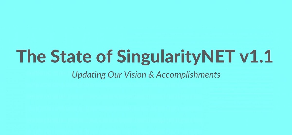 SingularityNET's tweet photo. ICYMI: In the spirit of transparency and accountability, we’d like to update you on our Q1 accomplishments while providing some strategy updates for Q2. “The State of @Singularity_NET v1.1” https://t.co/0doT7M5EIL
#SingularityForAll #Blockchain #ArtificialIntelligence https://t.co/nniCM6MxgL