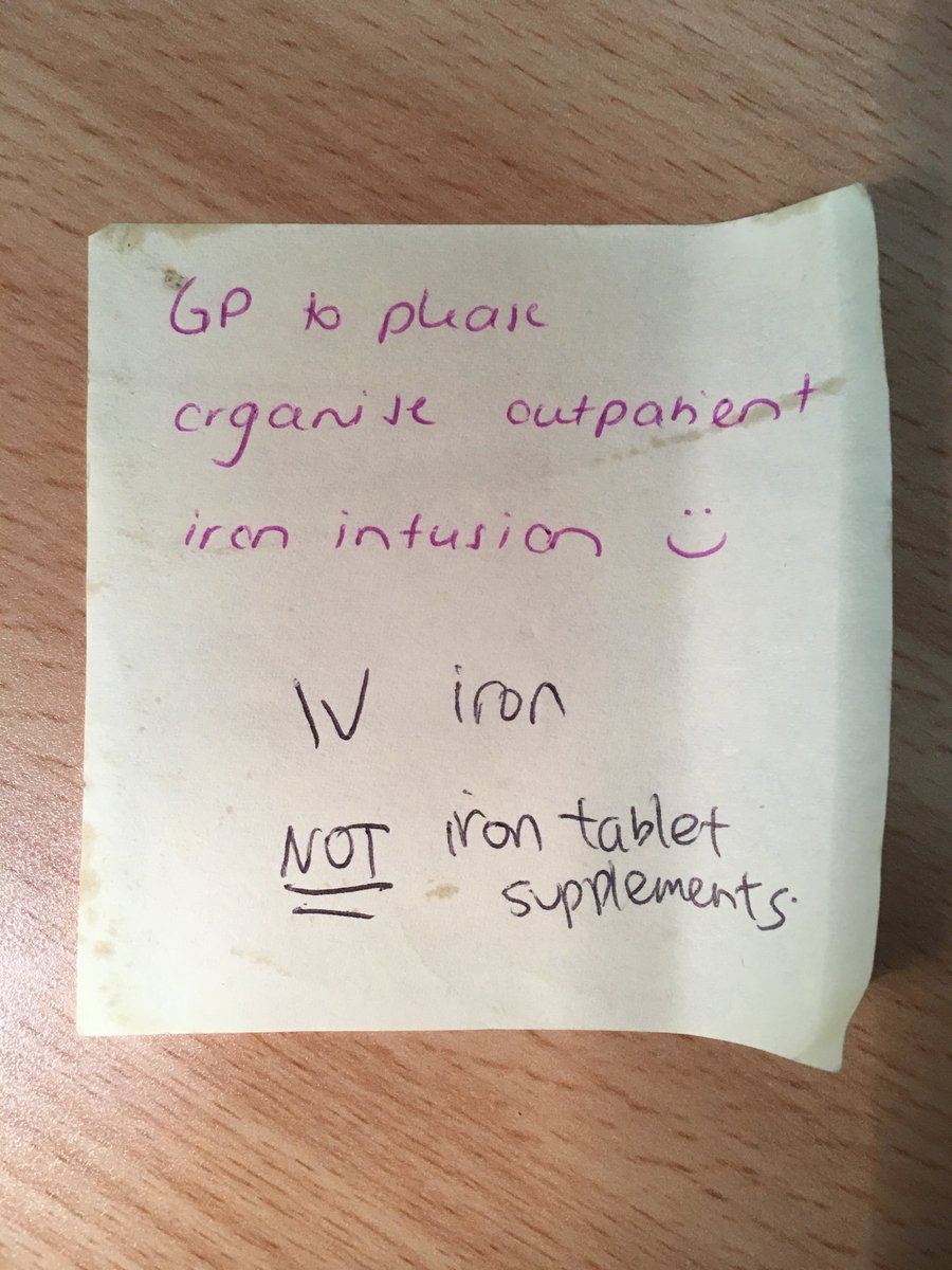 M_C_Rice's tweet photo. #ClinicalHandover too risky for PostIt note or envelope; #ISBAR #IsGood! On official form, patient ID helps. @SChealthnews doing same-day summary ?@MackayHHS too: congrats! @MetroNorthHHS could improve. #ConnectCareCreate COMMUNICATE with #JustaGP https://t.co/doWo6XsQt4