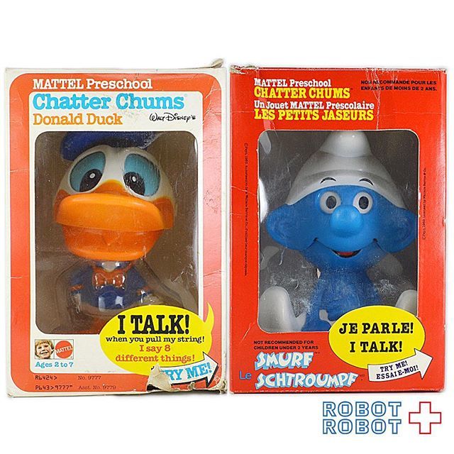 マテル #トーキング #ドナルドダック & #スマーフ #チャッターチャムス