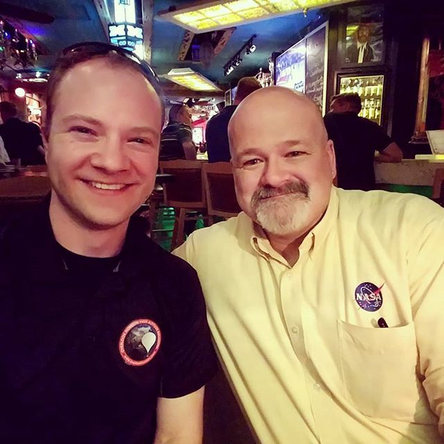OLHZN's tweet photo. Celebrating a successful #TESS launch with the super smart Doug (@hudginsclan) from #NASA!!! 🚀🚀🚀 #NASASocial #SpaceX #Falcon9 #aviation #flying #TESSLaunch https://t.co/80DgtDy6dI