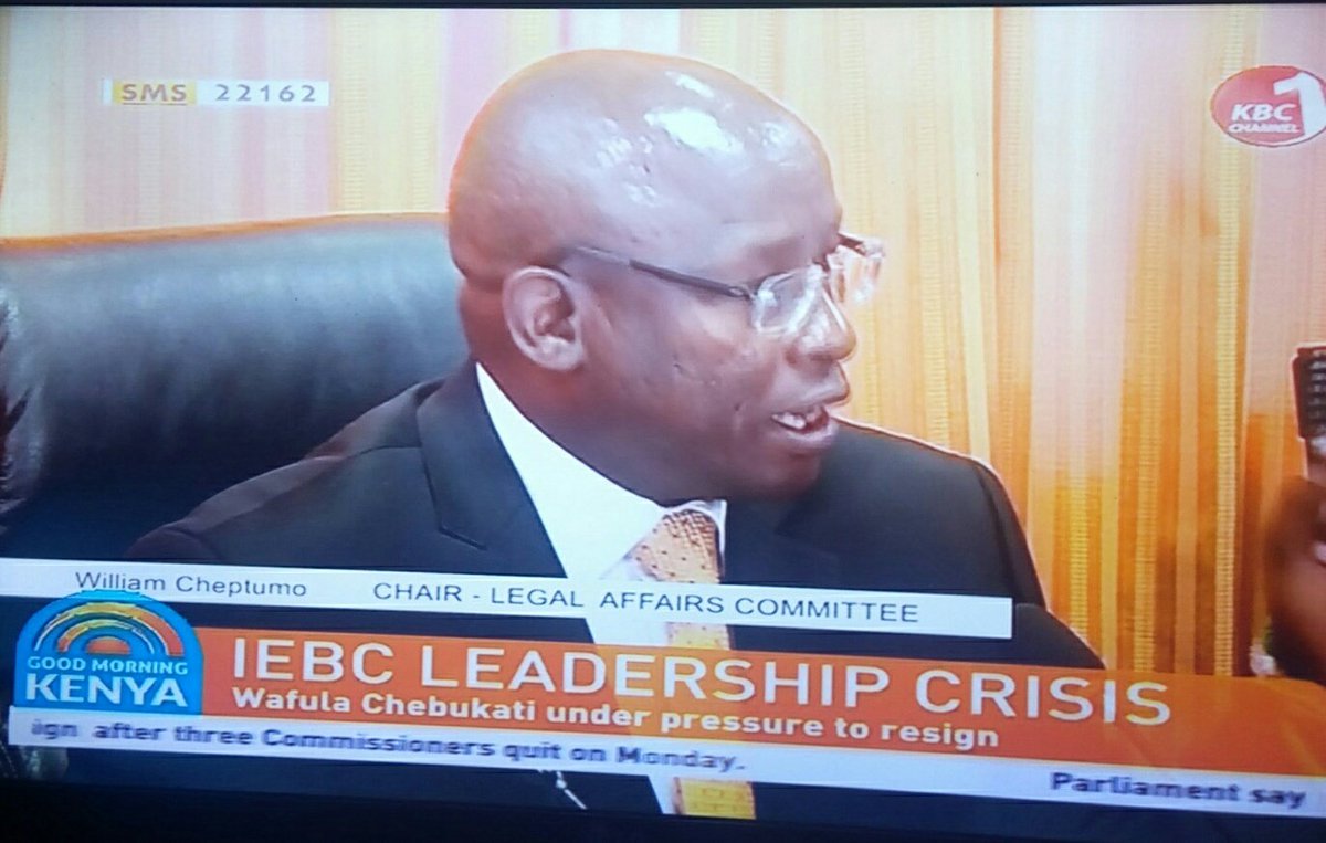 KBCChannel1's tweet photo. IEBC LEADERSHIP CRISIS: Embattled Independent Electoral and Boundaries Commission Chair Wafula Chebukati failed to appear before the Justice and legal affairs committee #GoodMorningKenya ^JL https://t.co/FHPs8UHbZl