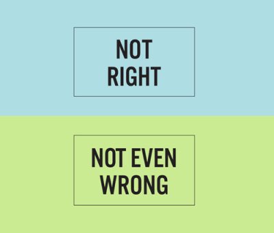 SigmarFrota's tweet photo. Not Even Wrong : The smartest way to put an end for an irrational arguing. https://t.co/F5cv1zaxnr