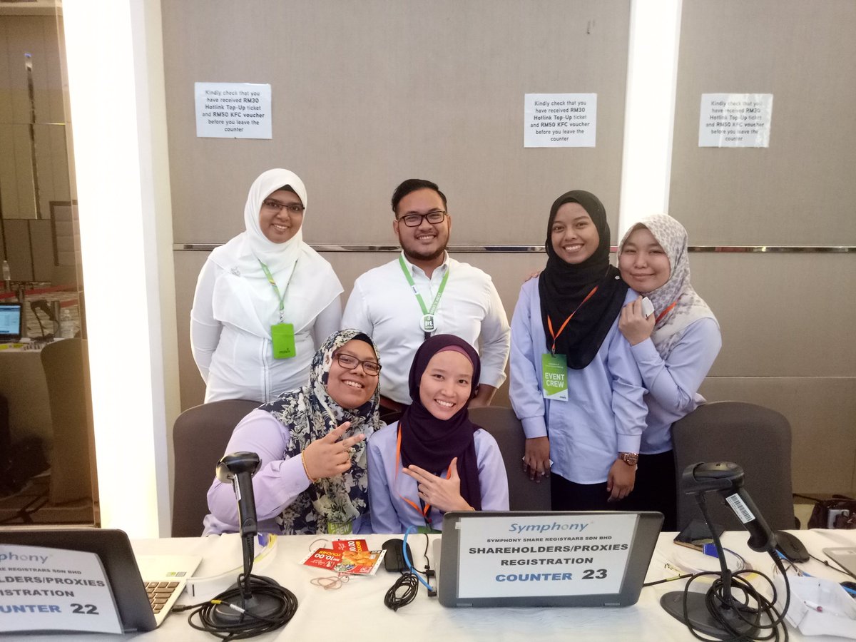 bahi_zone's tweet photo. Maxis Communication Berhad Annual General Meeting 2018. great job, team! #whatsnext #movingforward #lifeatmaxis https://t.co/o8izlhY2UB