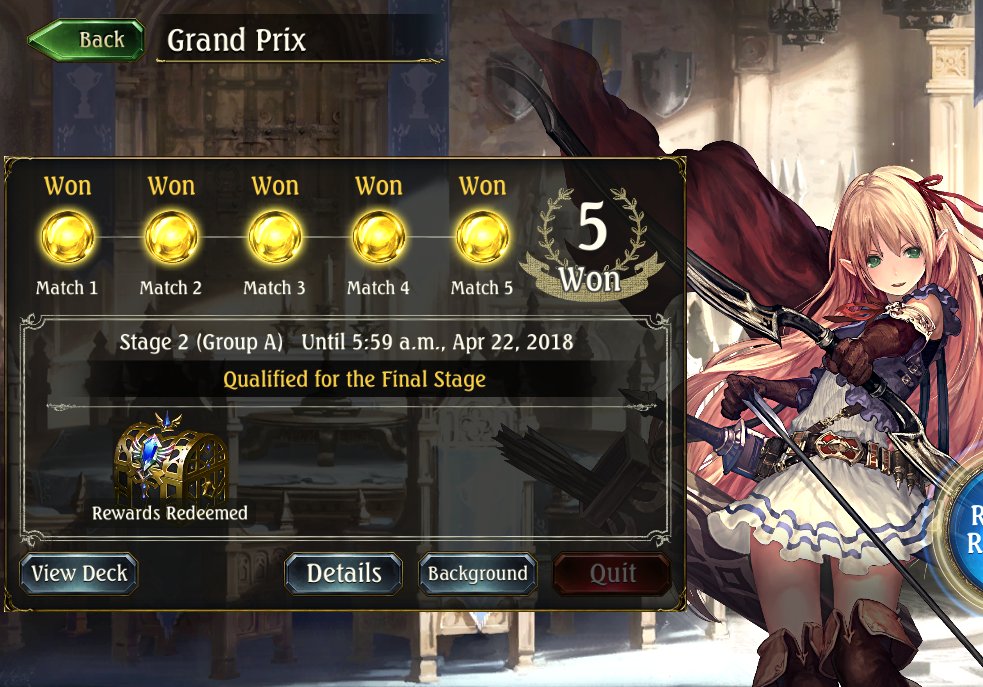 failbaitsv's tweet photo. Guys, @Shadow_Nexus & @SNAyaSenpai know what they're talking about. Got "Senpai Forest" to 5-0 in Grand Prix, with a few minor alterations (added best girl Rayne) but same control oriented ideas. Not budget, but definitely a top deck! #shadowverse #shadowverse101 #shadowversedeck https://t.co/nVg7XIydoQ