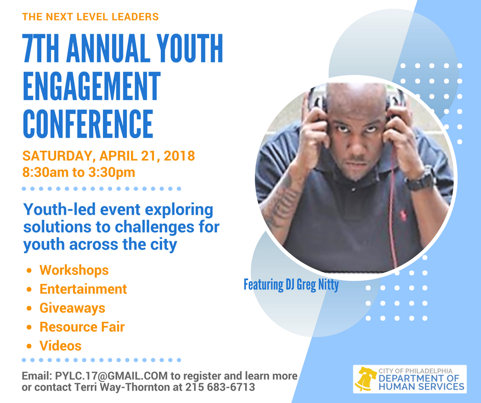 michaelricep's tweet image. Philly&apos;s own DJ Greg Nitty will provide the music and commentary for the Next Level Leaders Youth Engagement Conference.    Nitty has been conference&apos;s number one DJ for the past five years.  Looking forward to his mix this Saturday.  #pylc