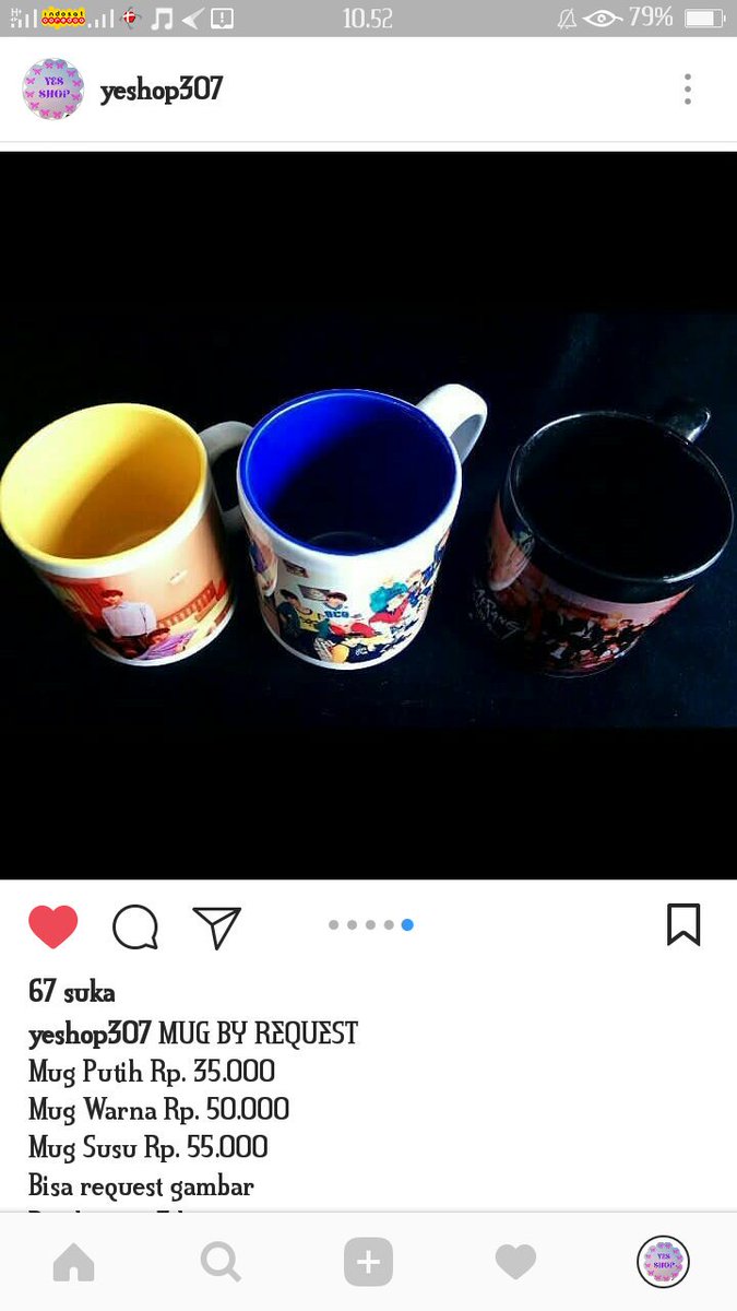 Yes_Shop307's tweet photo. MUG BY REQUEST 
Mug Putih Rp. 35.000
Mug Warna Rp. 50.000
Mug Susu Rp. 55.000
Bisa request gambar
Pembuatan 7 hari

Chat pilih satu :
WA : 082233625108
LINE : yeskshop307

#yeshop307 #kshopbojonegoro #kpopshop #kshop #bts #exo #suju #nct #army #exol #elf https://t.co/IVOhr0zKE5