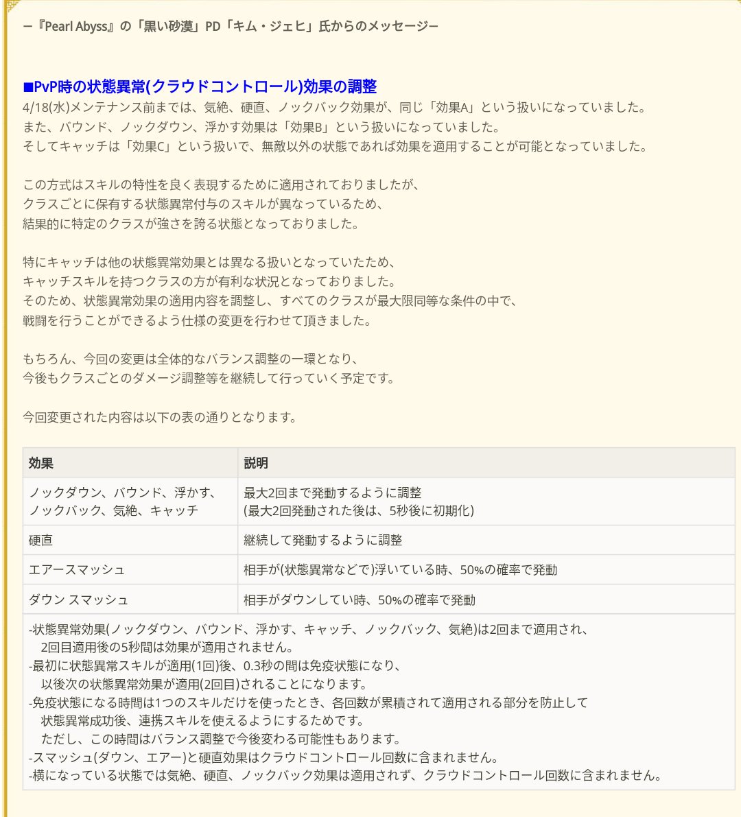 くーがー また 日本とccの抵抗時間 ダウンスマッシュの確率が異なる為 日本にもこの仕様が来るかも 1 2回目のcc抵抗時間 日本0 3秒 韓国1秒 2 ダウンスマッシュ確率 日本50 韓国30 3 エアースマッシュ 日本50 韓国100 黒い砂漠 T Co くーがー また 日本とccの抵抗時間 ダウンスマッシュの確率が異なる為 日本にもこの仕様が来るかも 1 2回目のcc抵抗時間 日本0 3秒 韓国1秒 2 ダウンスマッシュ確率 日本50 韓国30 3 エアースマッシュ 日本50 韓国100 黒い砂漠 T Co