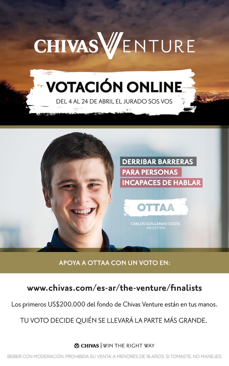 AshokaConoSur's tweet photo. 📢 .@OTTAAProject aprovecha el poder de la tecnología para mejorar la calidad de vida de las personas con discapacidades. Ayudalos con tu voto 👉 https://t.co/BUPIS4j4og https://t.co/kmiYs2ffKc