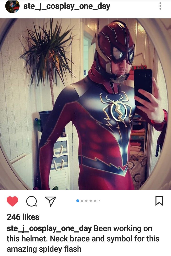 Burn0321's tweet photo. Oh check disout. #SpideyFlash #cosplay https://t.co/w3ImNnGt0z