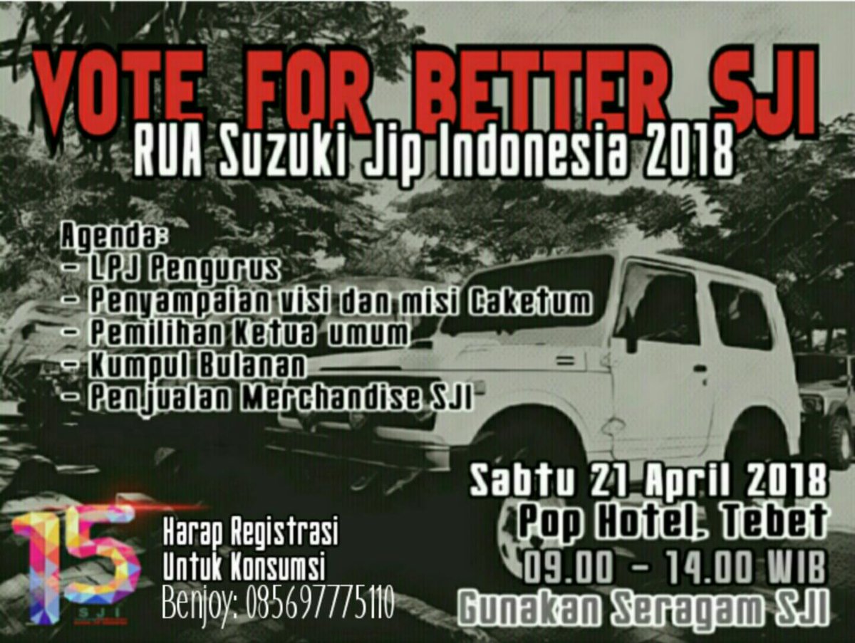 SJI akan memilih ketua umum yang baru.. 
Sabtu 21 April 2018