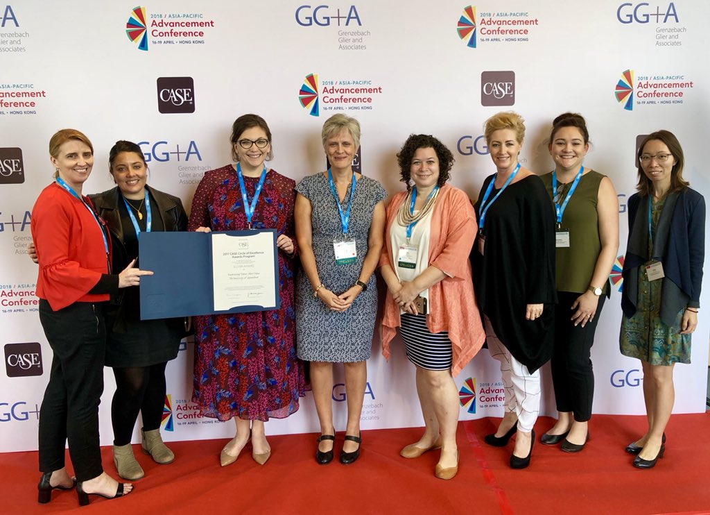 AAllredGGA's tweet photo. @GrenzebachGlier congratulates our client, The University of Queensland, for their CASE Circle of Excellence Award. Great job! #CASEAPAC #GGAontheground https://t.co/XFl5oj9fm3