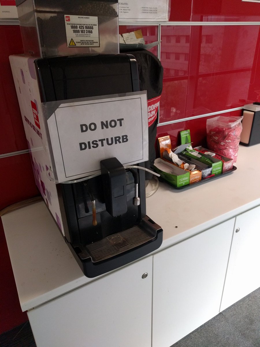 Nayab_Siddiqui's tweet photo. When the coffee machine has had too much.. #caffeinebreaks #developermusings https://t.co/gqaUBNnKLA