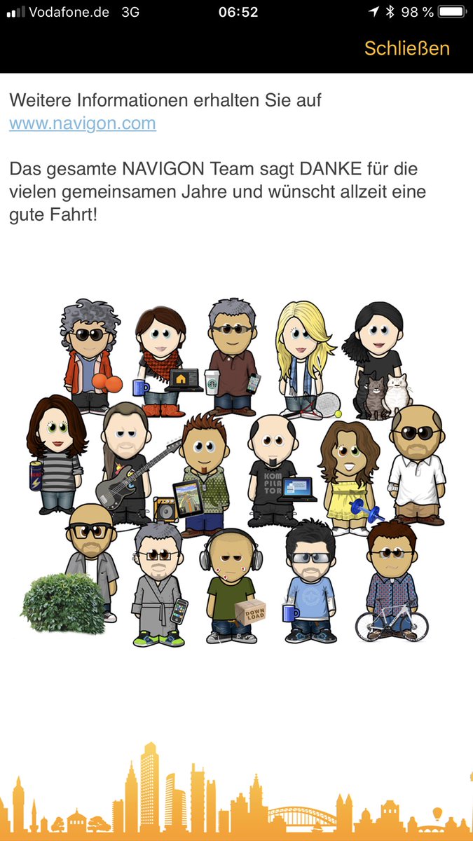 pfuetz's tweet photo. Das Ende einer Ära. Habe die App fast 10 Jahre lang täglich und sehr gerne (lieber als Google Maps!) genutzt!
#Navigon https://t.co/0A2X0XBcvs