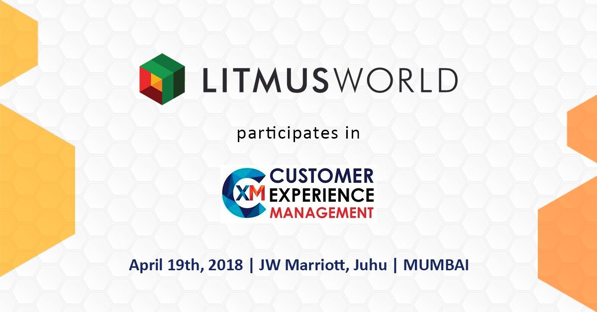 LitmusWorld's tweet photo. Driving the customer centricity agenda with leading CX professionals. @LitmusWorld participates in the 2nd Annual Customer Experience Management Event 2018 by @IBCIPL sharing thoughts on the heightened expectations of progressively sophisticated, diverse and demanding customers. https://t.co/lkRq6oHkBp