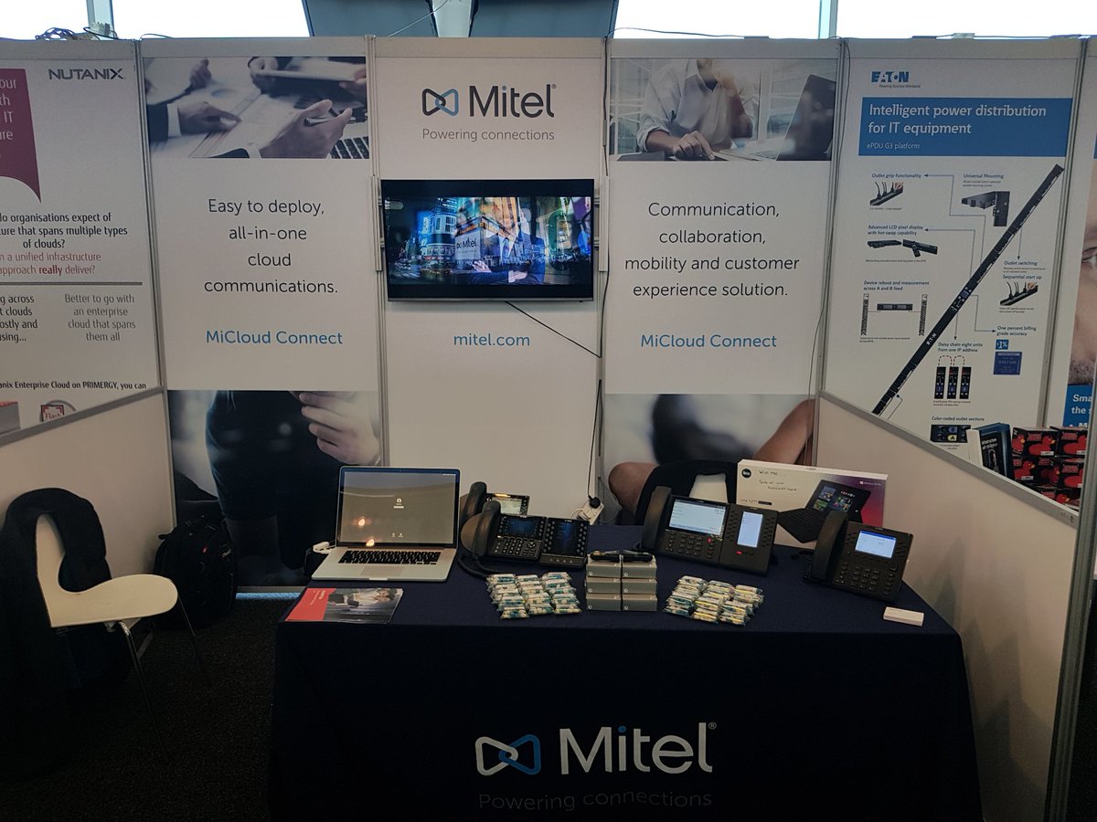 Visit <a href="/Mitel_UK/">Mitel_UK</a> on stand 6 of the #PlugInToExertis exhibition. We are showcasing Mitel UC systems supported by @ExertisUK services.